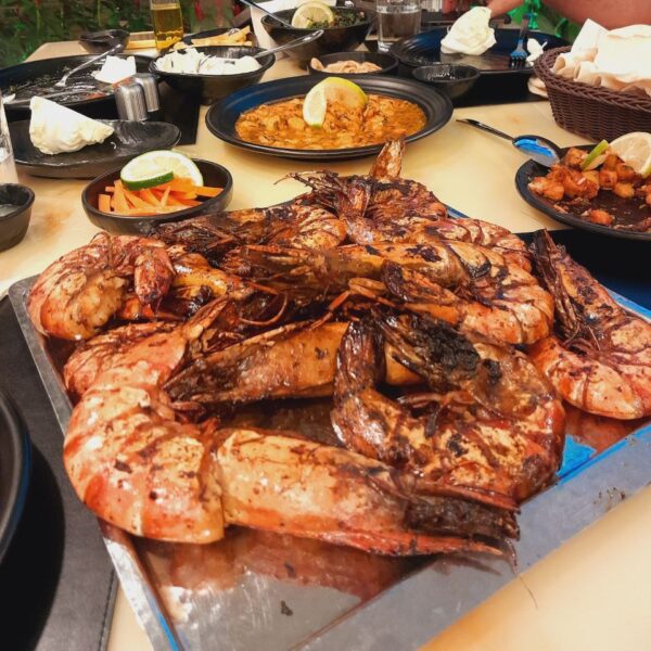 Les crevettes grillées